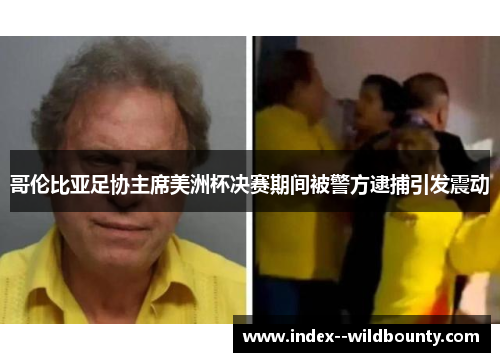 哥伦比亚足协主席美洲杯决赛期间被警方逮捕引发震动 哥伦比亚足协主席美洲杯决赛期间被警方逮捕引发震动