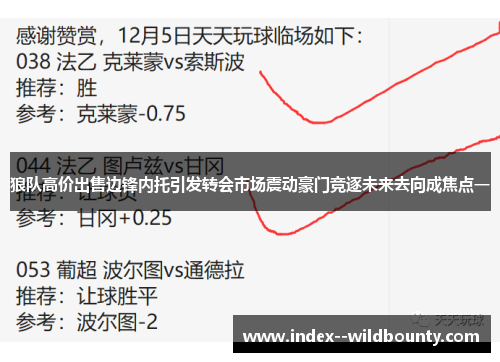 狼队高价出售边锋内托引发转会市场震动豪门竞逐未来去向成焦点一