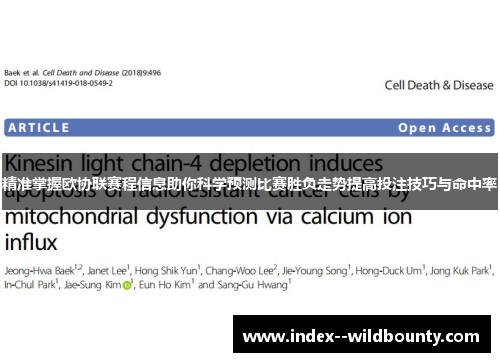 精准掌握欧协联赛程信息助你科学预测比赛胜负走势提高投注技巧与命中率 精准掌握欧协联赛程信息助你科学预测比赛胜负走势提高投注技巧与命中率